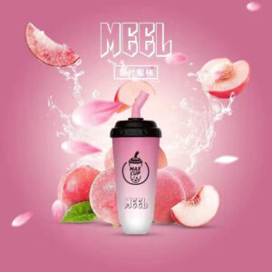 MEEL 奶茶杯 6000 口拋棄式 3% 尼古丁鹽順滑不鎖喉 智慧 Type-C 快充「長效續航不斷電」15ml 巨無霸油量 台灣現貨秒發