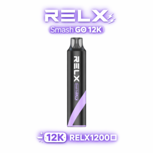 RELX Smash Go 12000口抛棄式電子煙 獨家防乾燒技術 15ml澎湃大容量 爆爽擊喉感5%丁鹽 500mAh穩壓續航 台灣現貨秒發
