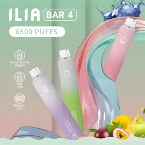 ILIA 哩亞 Bar4 6500抛棄式 多口味水果冰系激爽口感 獨家不漏油順滑霧化 10ml 大容量長效使用 Type-C 充電支援 台灣現貨速發