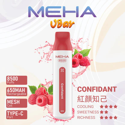 魅嗨小白條 MEHA VBar 8500口拋棄式 冰爽水果系列清涼入喉 3% 丁鹽黃金配方 650mAh 大電量可充電設計 冰爽水果系列清爽入喉 台灣現貨:圖片 16