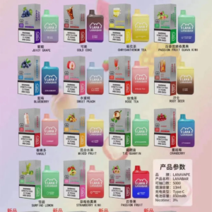 LANA 5000Puffs 絕美純淨拋棄式煙彈 工藝級Mesh網芯還原真實風味 800mAh長效續航 台灣當日出貨